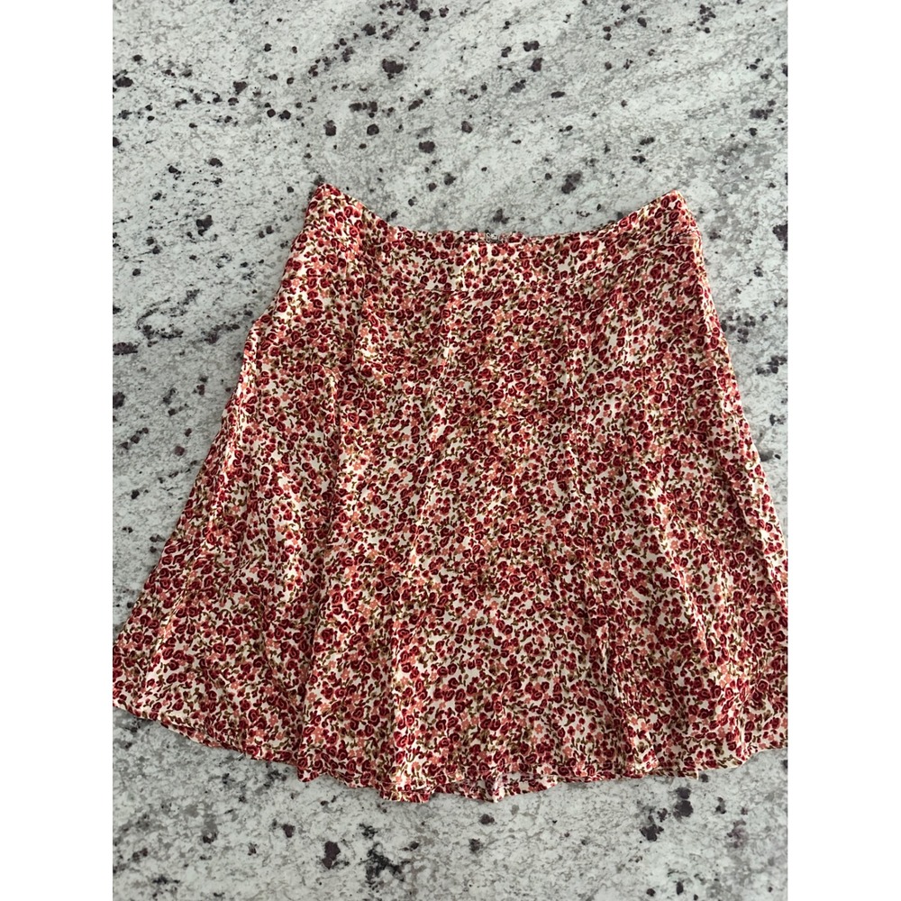 Reformation La Vie En Rose Floral Mini Skirt 0